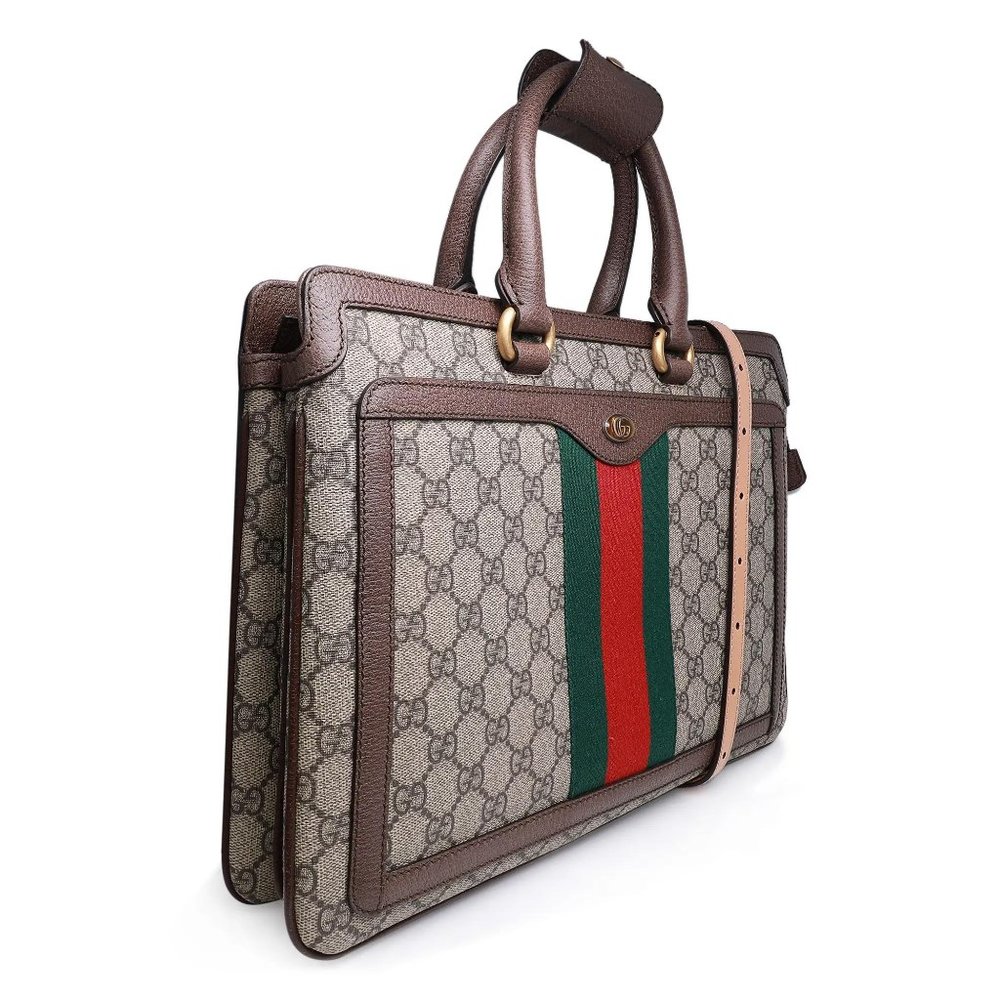 Gucci Ophidia GG Supreme Canvas Leather Convertible Woman's Backpack - Picture 4 of 4